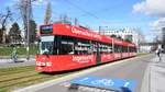 Freiburg im Breisgau - Straßenbahn Düwag 260 - Aufgenommen am 16.03.2019