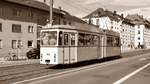 Freiburg im Breisgau - Oldtimer Tram Nr. 100 - Aufgenommen am 16.03.2019