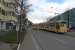 Freiburger Straenbahn GT8K 206 an der Hornusstrae am 12.3.2013