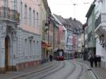 Sonntagvormittag in Freiburg - nur dann sind die Gassen einigermaen leer.