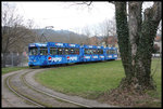 Freiburg 13.03.2016: Pepsi Düwag Tram Nr.