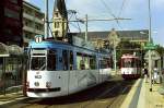 Tw 163 (ex Freiburg 115) und 162 (ex Freiburg 113) an der (H) Holzmarkt (7.