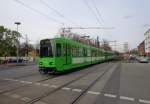 2 Wagen des Typs TW 6000 als Linie 2 Rethen an der Dragonerstr. am 22.03.14