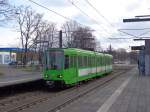 1 Wagen des Typs TW 6000 als Linie 11 Haltenhoffstr an der Clausewitzstr.