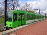 1 Wagen des Typs TW 6000 als Linie 8 Alte Heide in Messe/Nord (Europaplatz) am 23.03.14