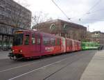 2 Wagen des Typs TW 6000 als Linie 17 Aegidientorplatz am Hauptbahnhof 23.03.14