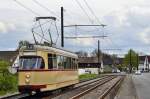 Wagen 336 als MaibaumExpress in Heisede in Richtung Laatzen fahrend(01.05.15)