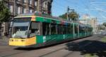 VBK Düwag GT6 Wagen 308 am 20.08.20 in Karlsruhe Hbf Vorplatz