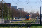 Mit der Straßenbahn nach Knielingen-Nord -    31 Jahre nachdem diese Straßenbahnstrecke zur Siemensallee verlängert worden war ging die neue 1,6 km lange Strecke nach Knielingen-Nord in