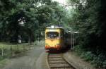 Karlsruhe VBK SL 3 (GT8 184) Rappenwrt im Juli 1988.