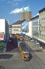 Kassel 313 + 308, Königsplatz, 12.07.1997.