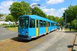 KVG Düwag N8C Wagen 421 am 14.05.22 bei einer Sonderfahrt in Kassel