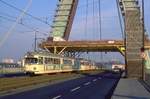 Köln 3103 + 3127, Severinsbrücke, 30.01.1989.