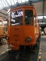 Triebwagen 6108 steht im Straßenbahn Museum Thielenbruch und ist ebenfalls während beider Kriege für den Güterverkehr gefahren.