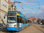 Tw 1349 als Linie 3 nach Knautkleeberg kurz vor der Umsteigestation Gördelerring am 10.