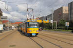 Leipzig LVB SL 7 (T4D-M1 (LVB-Typ 33c) 2180) Tröndlinring am 25. Juli 2017.