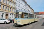 Der Gothaer G4 der LVB in der Elli-Voigt-Str.