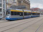 LVB Wagen 1347 + weiterer als 7 Böhlitz-Ehrenberg am Goerdelerring (2.7.13)