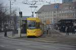 Am 18.02.2015 wurde diese Niederflurstraßenbahn  1337  auf der Linie 7 nach Sommerfeld gesichtet.