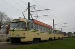 Triebwagen 1120 mit Beiwagen 2002 an der Endstelle Diesdorf zum 40.