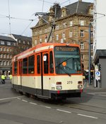 MVG Düwag M8C 273 am 04.03.17 in Mainz Hbf.