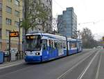 MVG Adtranz GT6M-ZR Wagen 209 am 02.12.17 in Mainz Hauptbahnhof