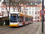 MVG Stadler Variobahn 223 am 02.12.17 in Mainz Schillerplatz