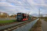 MVG Stadler Variobahn 231 am 09.11.19 in Mainz in der Nähe der Opel Arena (Fußballstadion) 