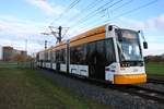 MVG Stadler Variobahn 224 am 09.11.19 in Mainz in der Nähe der Opel Arena (Fußballstadion) 