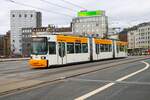 Mainzer Mobilität Adtranz GT6M-ZR Wagen 212 am 12.02.24 in Mainz Hbf