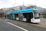 Mainzer Mobilität Stadler Variobahn Wagen 225 am 12.02.24 in Mainz Hbf