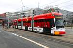 Mainzer Mobilität Stadler Variobahn Wagen 219 am 12.02.24 in Mainz Hbf