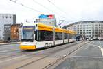 Mainzer Mobilität Stadler Variobahn Wagen 223 am 12.02.24 in Mainz Hbf