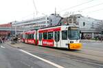 Mainzer Mobilität Adtranz GT6M-ZR Wagen 210 am 12.02.24 in Mainz Hbf