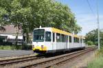 Straßenbahn Mainz: Duewag / AEG M8C der MVG Mainz - Wagen 272, aufgenommen im Mai 2015 in Mainz-Gonsenheim.