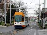 RNV Düwag M8C 3254 (modernirsiert) am 25.02.16 in Heidelberg