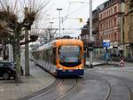 RNV Bombardier Variobahn 3281 (RNV8) am 16.12.17 in Heidelberg Bismarckplatz