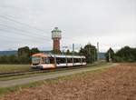 RNV Bombardier Variobahn Wagen 4153 am 29.08.20 bei Edingen