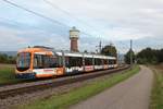 RNV Bombardier Variobahn RNV8 Wagen 3285 am 17.10.20 in Edingen OEG