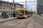 RNV Bombardier Variobahn RNV6 Wagen 4147 am 24.03.24 in Mannheim Hbf 