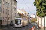 Wagen 218 an seiner Endhaltestelle Sternstrae.