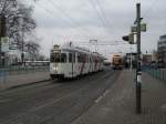 Ein sehr alter Straenbahn Typ in Heidelberg Hbf.