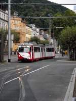 OEG Dwag GT8 in Heidelberg am 17.09.11 in Farbe auf den Weg nach Dossenheim bzw.