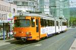 OEG-Tw 114 im neuen Farbschema am Heidelberger Hbf.