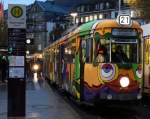 RNV Düwag GT8 Kunst Tram am 07.11.14 in Heidelberg