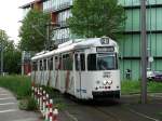 RNV Düwag GT8 202 am 08.05.15 in Heidelberg in Linieneinsatz auf der 21