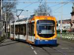 RNV Bombardier Variobahn 4157 am 25.02.16 in Heidelberg auf der Linie 5 (ex OEG)