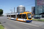 Straßenbahn Heidelberg / Rhein-Neckar-Verkehr GmbH (RNV) / OEG (Oberrheinische Eisenbahn Gesellschaft): Bombardier Variobahn RNV6 der Rhein-Neckar-Verkehr GmbH - Wagen 4126, aufgenommen im Juni