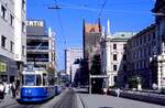 München 2619 + 3424, Karlsplatz, 10.06.1989.