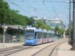 R3.3 wagen 2218 am Westfriedhof als linie 20 Richtung Karlsplatz